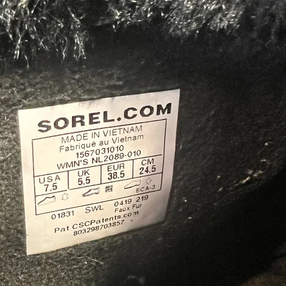 Sorel Sorel Black Tivoli III Black Winter & Rain Boots Size 7.5 - Picture 2 of 8